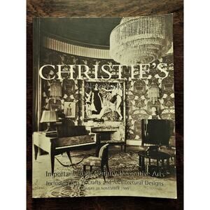 Christies Auction Catalog 20th Century Decorative Arts Sale Book Nov 1999